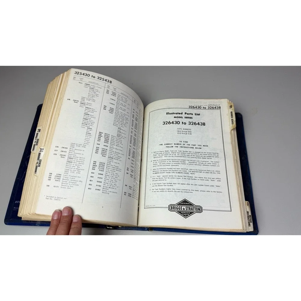 Briggs & Stratton Parts And‎ Service Data Book 1973 4i